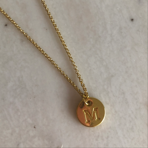 Initials Gold PC minimal Necklace
