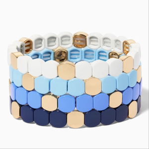Amelie enameled bracelet baby blue